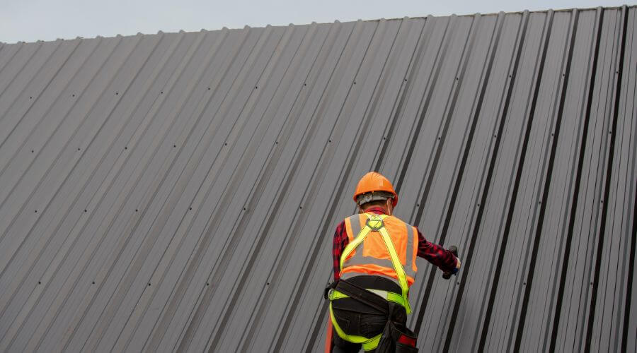 Professional metal roof installation services in Ong, NE
